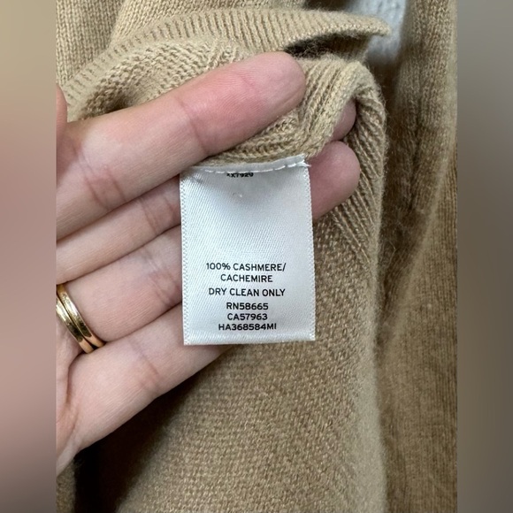 Halogen 100% Cashmere Crewneck Pullover Sweater Women’s Small Neutral Tone Cozy - Picture 8 of 13
